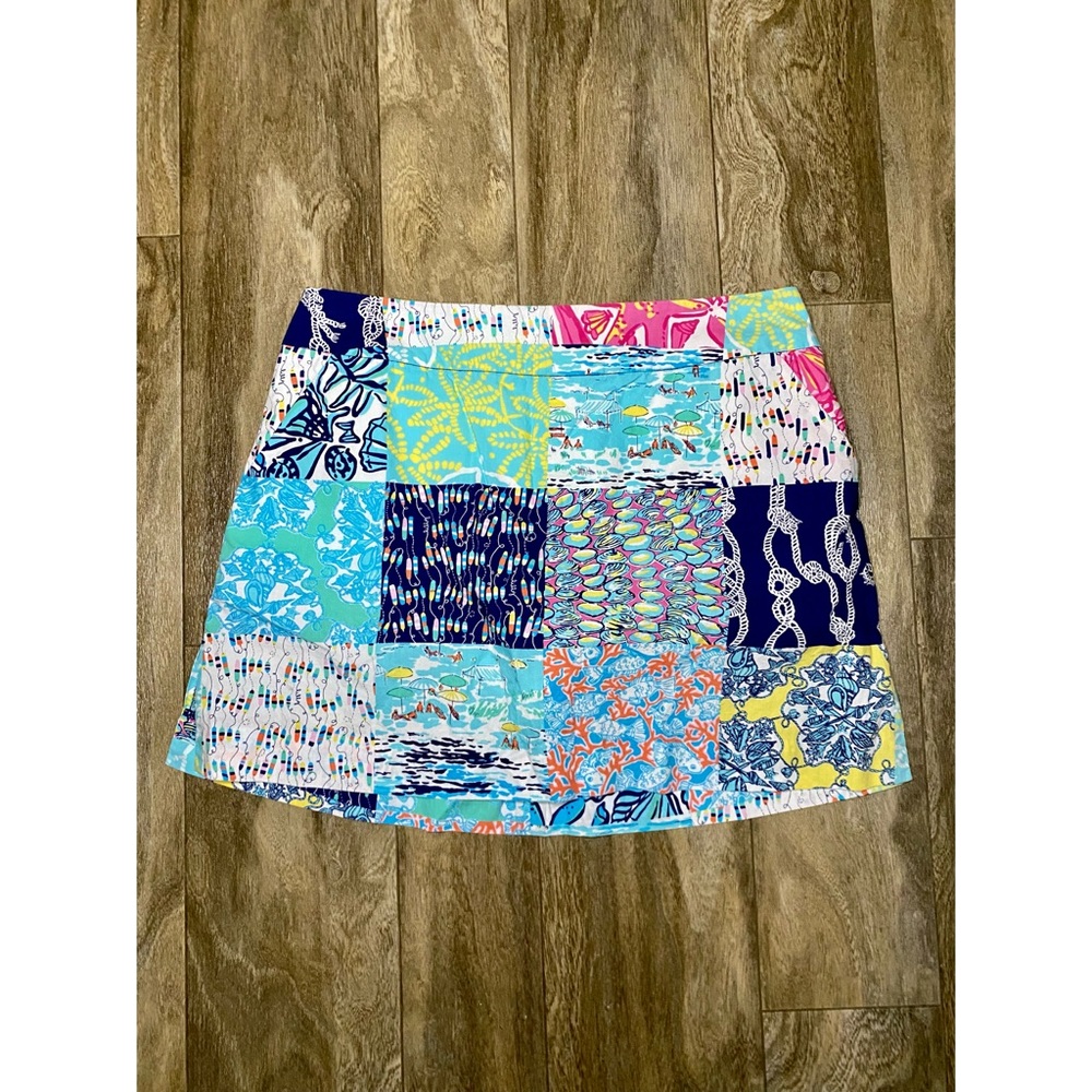 Lilly Pulitzer Multicolor Patchwork Skort